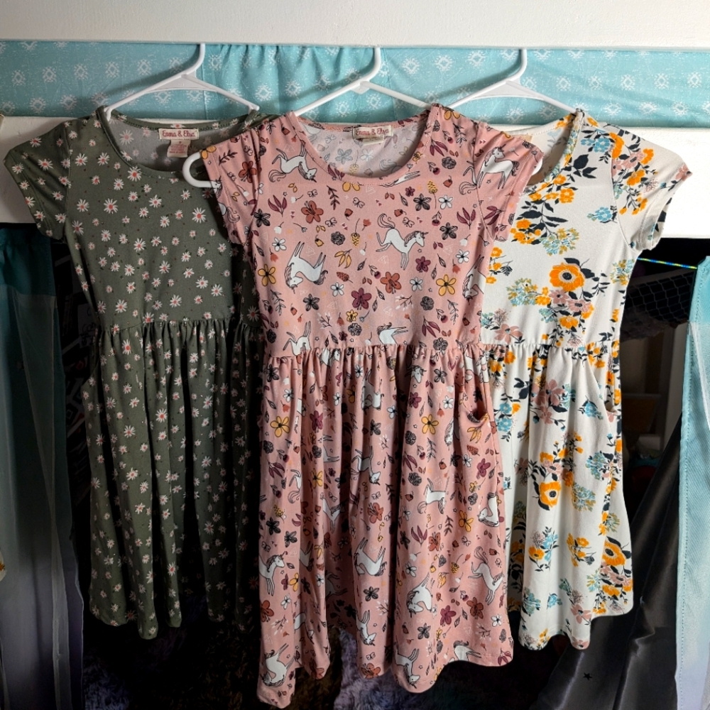3 Girl's Dresses